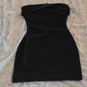 Babaton Elegant Black Strapless Dress